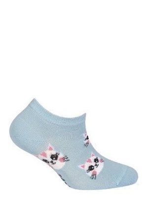 Wola dívčí vzorované W21.01P 2-6 let Ponožky 21-23 blue