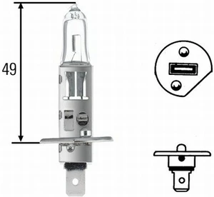 Žárovka HELLA H1 12V 55W P14,5s, 8GH 002 089-133
