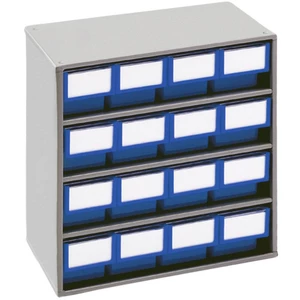 Treston 1630-6 skladová skriňa   (š x v x h) 400 x 395 x 300 mm svetlo sivá, modrá 1 ks