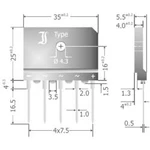 Můstkový usměrňovač 25 A 3fázový Diotec DBI25-12A, U(RRM) 1200 V, 25 A