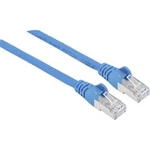 Síťový kabel RJ45 Intellinet 741088, CAT 6A, S/FTP, 10.00 m, modrá