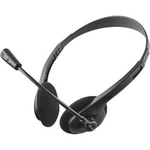 Headset k PC jack 3,5 mm na kabel, stereo Trust Primo Chat na uši černá