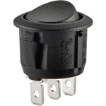 Kolébkový spínač s aretací TRU COMPONENTS R13-112C B/B, 250 V/AC, 6 A, 1x zap/zap, N/A, 1 ks