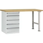 Dílenském COMBI model 4 s multiplex deska, Šxhxv = 2000 x 700 x 840 mm Manuflex WC5106.7035 WC5106.7035