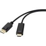 DisplayPort / HDMI kabel Renkforce [1x zástrčka DisplayPort - 1x HDMI zástrčka] černá 1.00 m