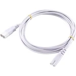 Síťový kabelové prodloužení s napájecí zásuvkou Basetech XR-1638067, 2.00 m, bílá