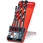 Vrták do betonu kwb 050800 tvrdý kov válcová stopka, Ø 5.0 mm, 6.0 mm, 8.0 mm, 10.0 mm, 1 sada