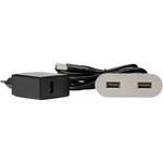 Vestavná zásuvka Kopp 939755015 s USB, IP20, nerezová ocel