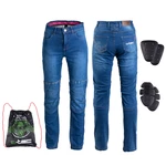 Dámské moto jeansy W-TEC GoralCE  3XL  modrá