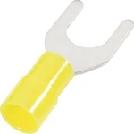 Vidlicové kabelové oko Cimco 180160, Ø otvoru 4.3 mm, žlutá, 1 ks