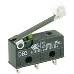 Mikrospínač s rolnou Cherry Sw. DB3C-A1RC, 250 V/AC, 0,1 A, pájené, 1x zap/(zap)