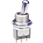 Páčkový přepínač NKK Switches M2012LL4G01, 28 V DC/AC, 0,1 A, pájecí očka, 1x zap/zap