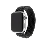 Elastický nylonový řemínek Fixed Nylon Strap pro Apple Watch 38/40mm, velikost L, černý