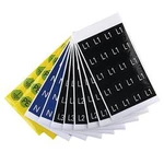 Device markers, Label, 16 x 16 mm, Acrylic-coated fibre webbing, Colour: Yellow 1707350005 Weidmüller 1 ks
