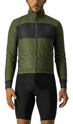 Castelli Unlimited Puffy Jacket Light Military Green/Dark Gray XL Sacou