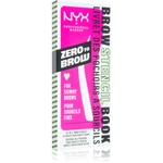 NYX Professional Makeup Zero To Brow Stencil Book šablóny na obočie 01 Thin 4 ks