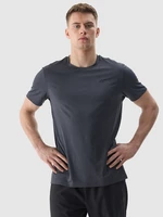 Pánské sportovní tričko regular z recyklovaných materiálů - hluboce černé