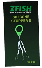 Zfish zarážky silicone stopper číre 15 ks-s