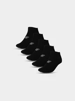 Dámské kotníkové ponožky casual (5-pack) - černé