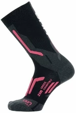 UYN Lady Ski Cross Country 2In Socks Black/Pink 35-36 Ski Socken
