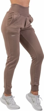 Nebbia High-Waist Loose Fit Sweatpants "Feeling Good" Brown XS Fitness pantaloni