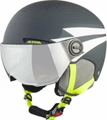 Alpina Zupo Visor Q-Lite Junior Ski helmet Charcoal/Neon Matt L Skihelm