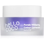 Hello Coco Purple Whitening Colour Corrector prášok na bielenie a odstránenie škvŕn 12 g