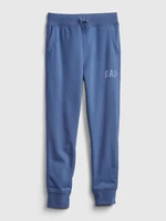 GAP Dětské tepláky fit tech Logo joggers - Kluci