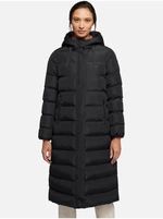 Women's black winter quilted coat Geox Anylla - Women