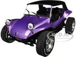 1968 Meyers Manx Buggy Purple Metallic with Black Soft Top 1/18 Diecast Model Car by Solido