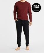Men's pyjamas ATLANTIC - black/burgundy