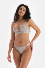 Dagi Beige Double Bikini Top
