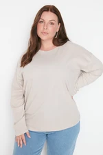 Trendyol Curve Stone Knitted T-shirt