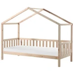 MID.YOU DĚTSKÁ POSTEL SE STŘÍŠKOU, 90/200 cm přírodní barvy