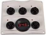 Talamex Switch Panel-Voltmeter 12/24V Antracit Interruptor de barco