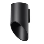 Czarny kinkiet Nice Lamps Nixon, długość 20 cm