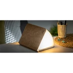 Ciemnobrązowa lampa stołowa LED w kształcie książki Gingko Booklight