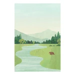 Plakat 30x40 cm Bear in the Meadow – Travelposter