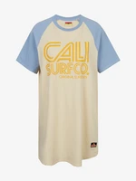 Modro-ružové dámske šaty s potlačou Superdry Cali Surf Raglan Tshirt Dress Modro-ružové dámske šaty s potlačou Superdry Cali Surf Raglan Tshirt Dress