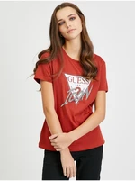 Red women's T-shirt Guess - Women's