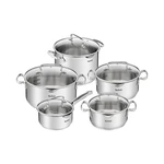 Zestaw garnków ze stali nierdzewnej 10 szt. DUETTO+ G719SA55 – Tefal