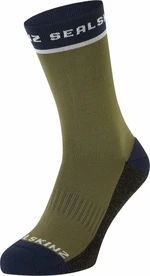 Sealskinz Foxley Mid Length Active Sock Olive/Grey/Navy/Cream L/XL Calzini ciclismo