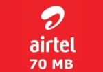 Airtel 70 MB Data Mobile Top-up UG