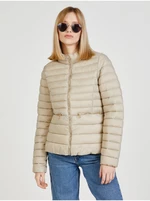 Beżowa pikowana kurtka zimowa ONLY Madeline - Kobieta