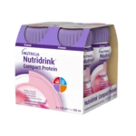 Nutridrink Compact Protein s jahodovou příchutí 4 x 125 ml