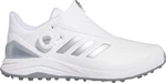 Adidas Solarmotion BOA 24 Spikeless Mens Golf Shoes White/Silver Metallic/Blue Burst 44 Calzado de golf para hombres