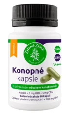 ZELENÁ ZEMĚ Konopné kapsle s obsahem CBD + CBG 60 kapslí