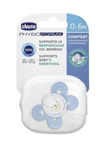 CHICCO Šidítko Physio Comfort silikonové méďa/tečky 2 ks