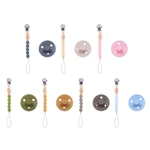 Pacifier Clips for Baby Silicone Dummy Pacifiers Teether Toy Newborn Shower Gift