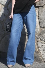 Madmext Mad Girls Blue Palazzo Jean